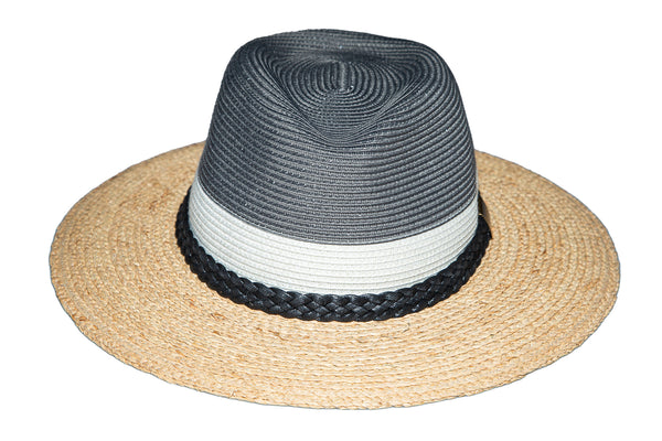 Tamboti Charcoal Grey Raffia - Tau Collection