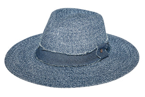 Azure Fedora Black Slate Melange - Tau Collection
