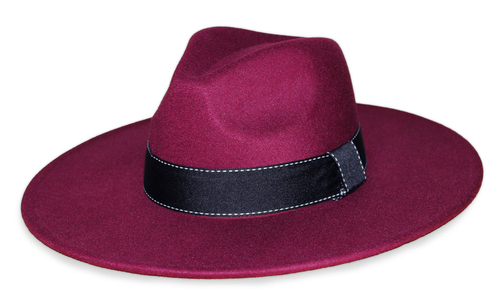Sabi Maroon Black Stitch