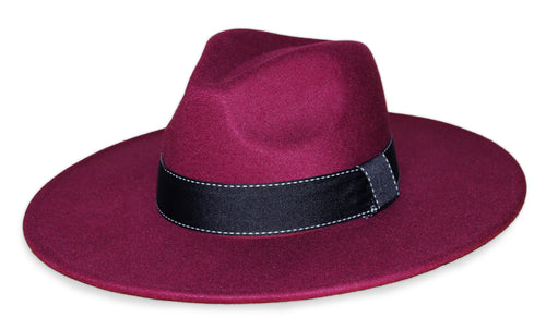 Sabi Maroon Black Stitch