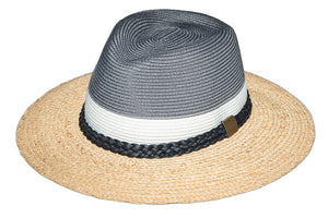 Tamboti Charcoal Grey Raffia - Tau Collection