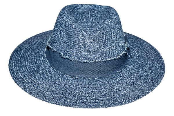Azure Fedora Navy White Melange - Tau Collection