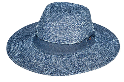Azure Fedora Navy White Melange - Tau Collection