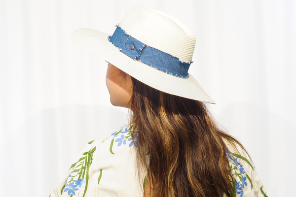 Azure Fedora Off White