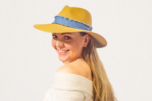 Azure Fedora Tan - Tau Collection