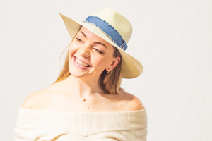 Azure Fedora Off White