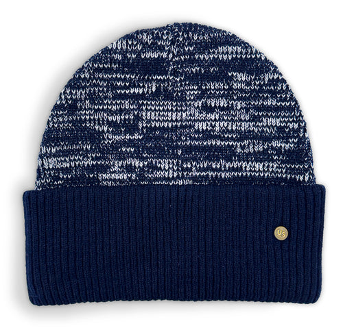 Ubuntu Navy White Melange Beanie - Urban Supply SA