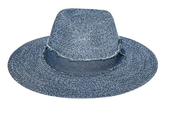 Azure Fedora Black Slate Melange - Tau Collection