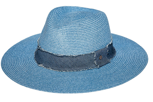 Azure Fedora Powder Blue Melange - Tau Collection