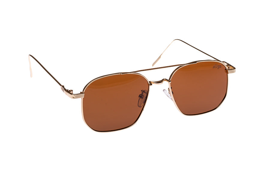 Andre Gold Frame and Tea Lens sunglasses