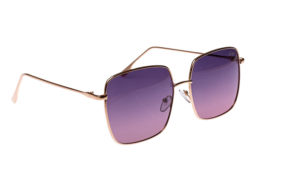 Percy Gold Frame and Purple Lens sunglasses